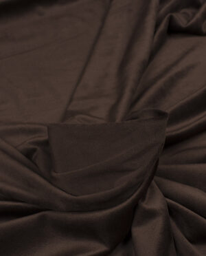 Welur Soft Dwustronny Ciemny Brązowy - detal2