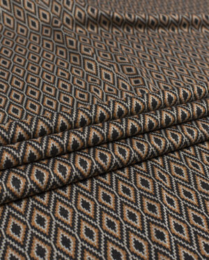 Gruby Jersey Żakardowy Wzór Geometryczny 1 a - detal2