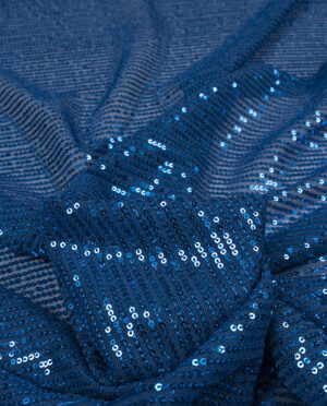 Cekiny Na Elastycznej Siatce Chabrowy - detal