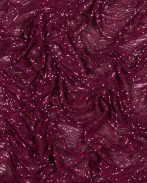 Cekiny Na Elastycznej Siatce Magenta