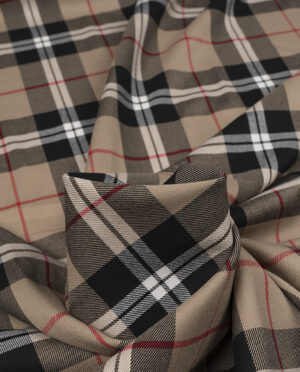 Tkanina Wiskozowa Szkocka Krata Wzór 97 - detal2