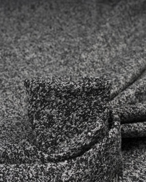 Tkanina Płaszczowa Pieprz i Sól - detal