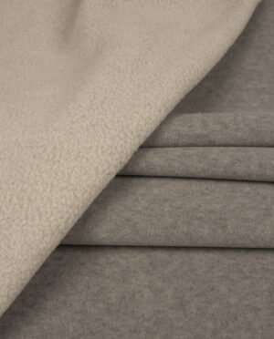 Dwustronny Gruby Polar Beż Melanż - detal4