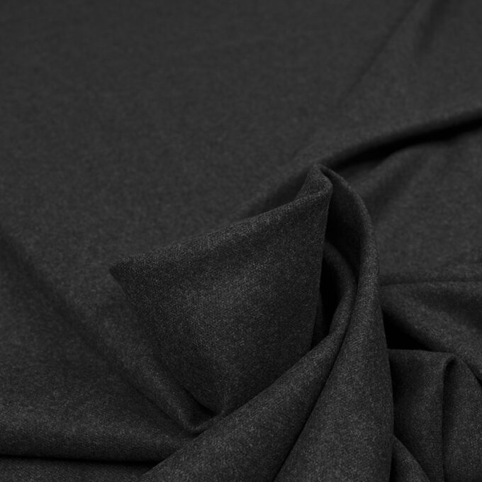Tweed Wełniany Antracytowy - detal2
