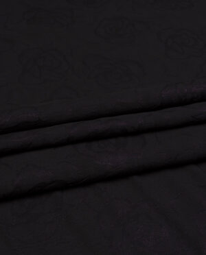 Żakard z Elastanem Wzór 4 – Ciemny Fioletowy - detal