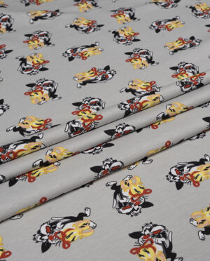 Dzianina Dresowa Bawełniana Cienka Wzór 231 - detal