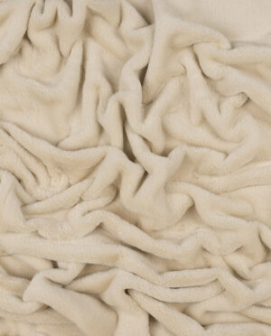 Futro Dzianinowe Jasny Beż