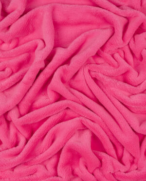 Futro Dzianinowe Neonowy Róż