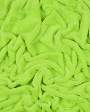 Futro Dzianinowe Neonowy Zielony