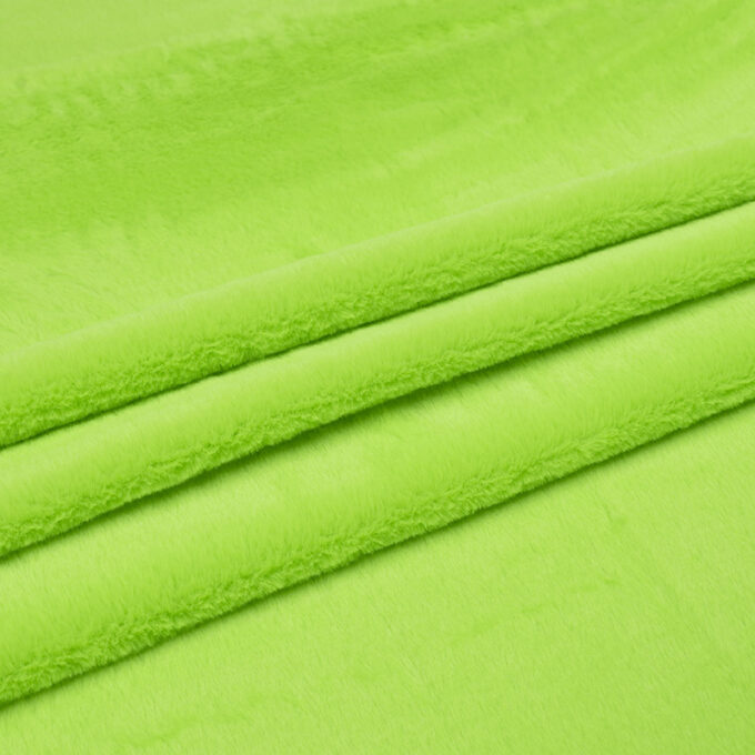 Futro Dzianinowe Neonowy Zielony - detal