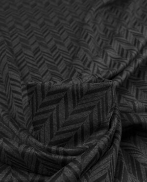 Gruby Jersey Żakardowy Wzór 23 b Jodełka - detal3