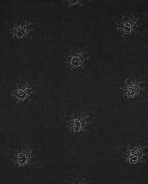 Jeans z Haftem Granatowy