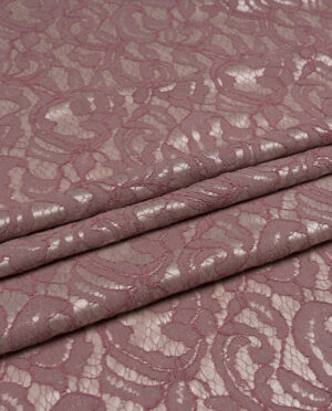 Satyna z Koronką Brudny Róż - detal