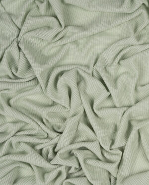 Dzianina Swetrowa Prążkowana Pistacjowy