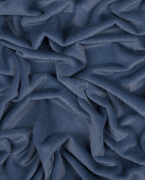 Futro Dzianinowe Brudny Niebieski