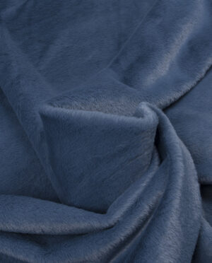 Futro Dzianinowe Brudny Niebieski