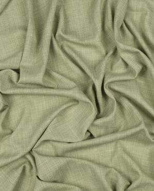 Paulo – Cienka Tkanina z Wełną i Lnem Pastelowy Zielony