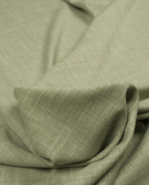 Paulo – Cienka Tkanina z Wełną i Lnem Pastelowy Zielony