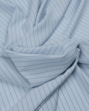 Żorżeta Wiskozowa W Prążek – Wzór Tenis Błękitny