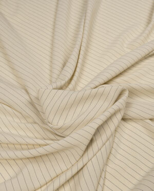 Żorżeta Wiskozowa W Prążek – Wzór Tenis Jasny Beż