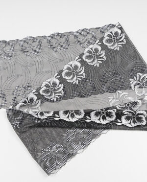 Haft na Lekko Elastycznej Siatce – Koronkowa Taśma Wzór 34