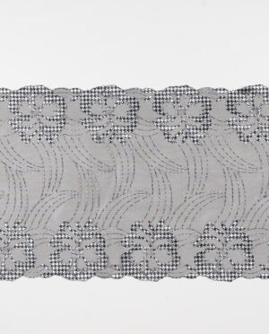 Haft na Lekko Elastycznej Siatce – Koronkowa Taśma Wzór 34