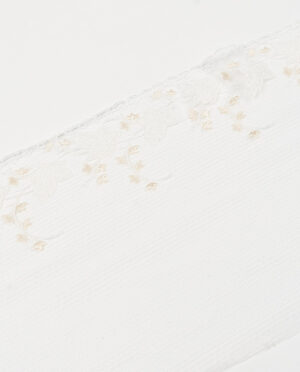 Koronka Gipiurowa – Ecru Borta – Haft Wzór 32 – 18 cm