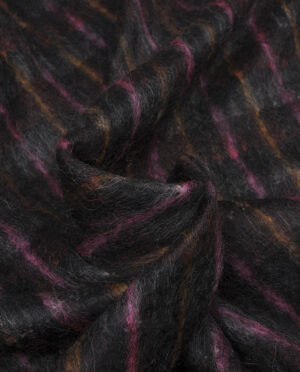 Wełna Płaszczowa z Włosem – Kolorowa Krata