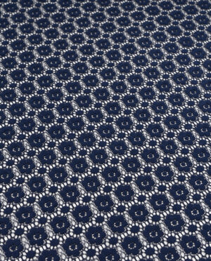 Koronka Sukienkowa Wzór 5 Granatowy