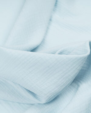Muślin Double Gaze Błękitny