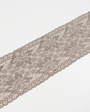 Koronka Elastyczna Wzór 41 Ciemny Cappuccino - 16 cm