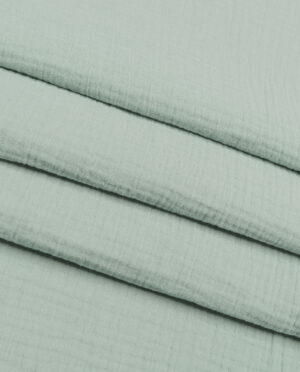 Muślin Double Gaze Jasny Szałwiowy