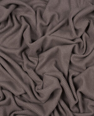 Dzianina Swetrowa Gruba Prążkowana Ciemny Cappuccino