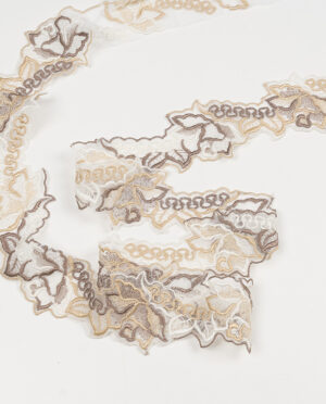 Koronka Stabilna - Haft Jednostronny Wzór 61 - 4,5 cm