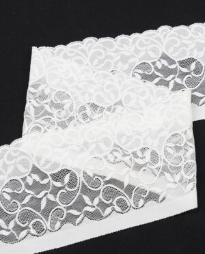 Koronka Elastyczna Wzór 48 Ecru - 17 cm