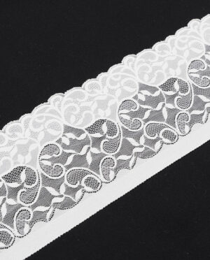Koronka Elastyczna Wzór 48 Ecru - 17 cm