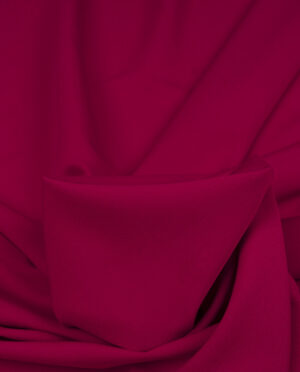 Wiskoza Ubraniowa Cienka Ciemny Czerwony