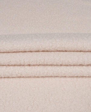 Wełna Parzona Bucle Ciepły Jasny Beżowy