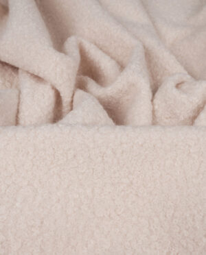 Wełna Parzona Bucle Ciepły Jasny Beżowy