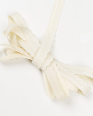 Guma Ramiączkowa z silikonem Ecru - 13 mm