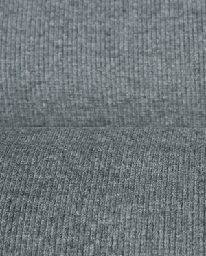 Ściągacz Bawełniany w Prążek Ciemny Popiel Melanż