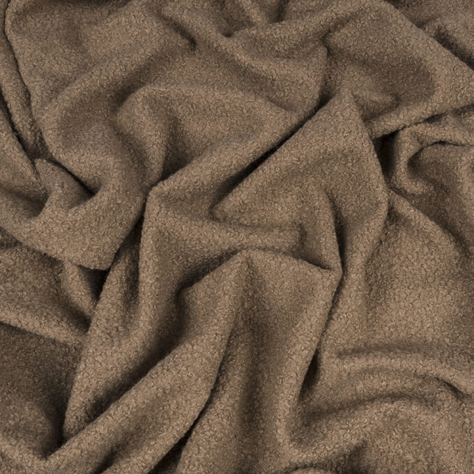 Wełna Parzona Bucle Ciemny Camel
