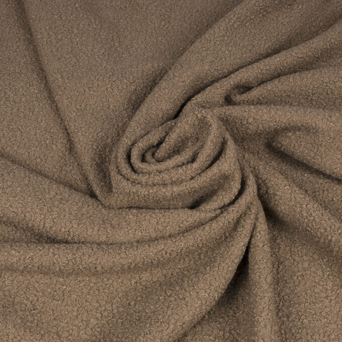 Wełna Parzona Bucle Ciemny Camel