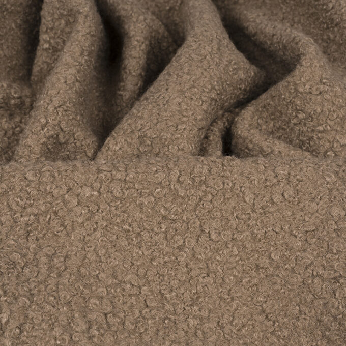 Wełna Parzona Bucle Ciemny Camel
