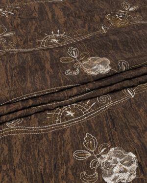 Tafta Lekko Kreszowana z Haftem Wzór 5