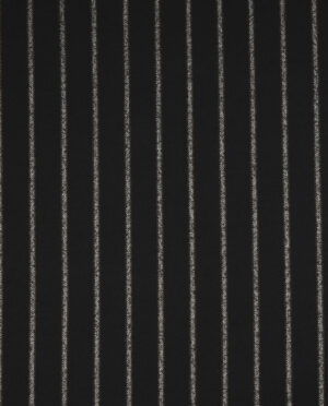 Wełna Bucle Czarne w Beżowe Pasy Wzór 15