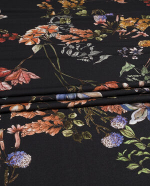 Dzianina Wiskozowa Wzór 38 Kwiaty