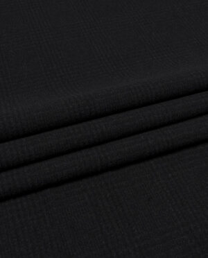 Flausz Wełniany Krata Glencheck Antracyt