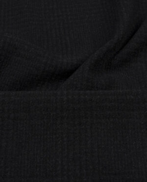 Flausz Wełniany Krata Glencheck Antracyt