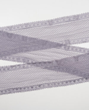 Koronka Elastyczna Wzór 68 Brudny Wrzos - 16 cm